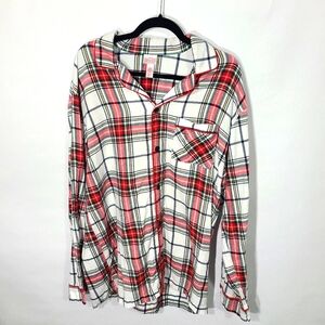 Wondershop Plaid PJ Men's Size Large‎ Tall Sleepwear Shirt